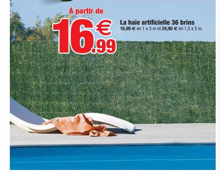 la haie artificielle 36 brins