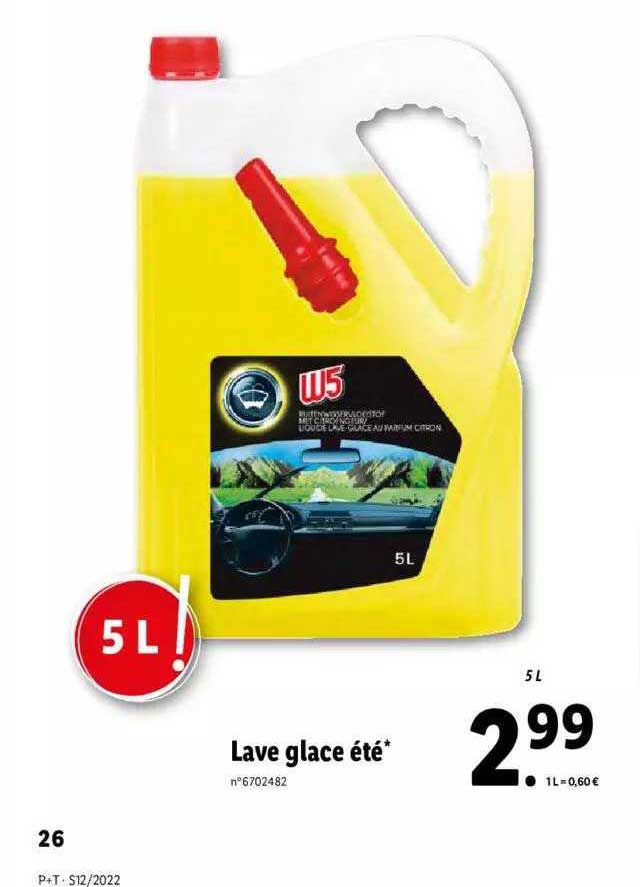 lave glace été w5