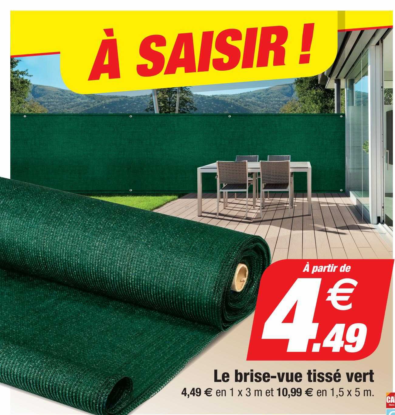 le brise-vue tissé vert