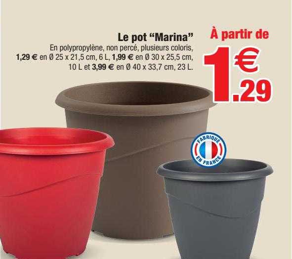 le pot "marina"