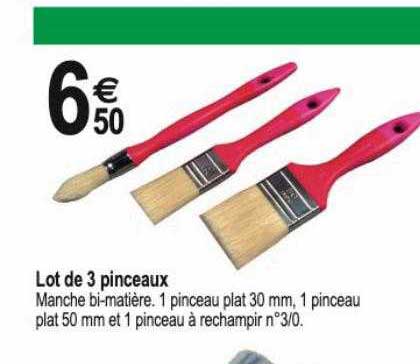 Lot De 3 Pinceaux