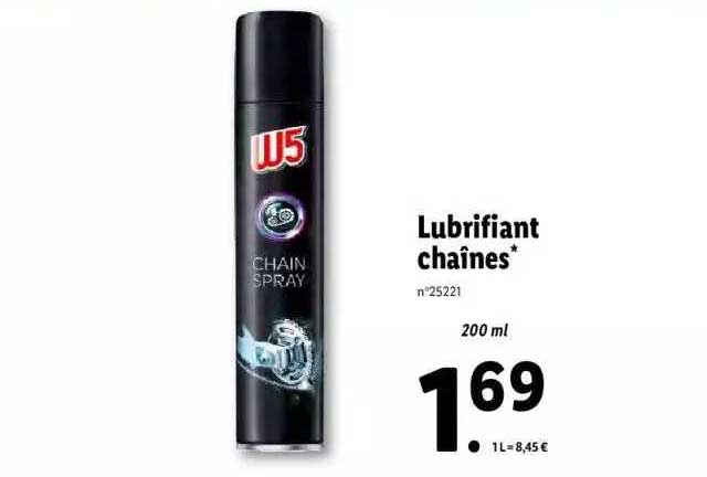 lubrifiant chaînes w5
