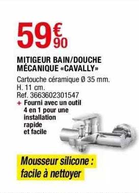 mitigeur bain-douche mécanique «cavally»