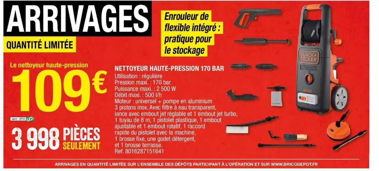 nettoyeur haute-pression 170 bar black+decker