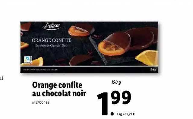 orange confite au chocolat noir deluxe
