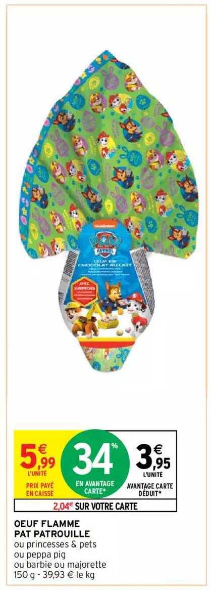 œuf flamme pat patrouille