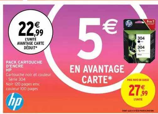 pack cartouche d'encre hp