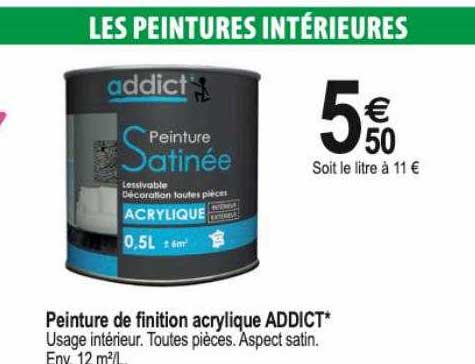 peinture de finition acrylique addict