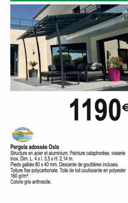 Pergola Adossée Oslo