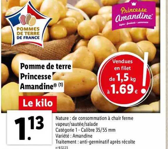 Pomme De  Terre Princesse Amandine