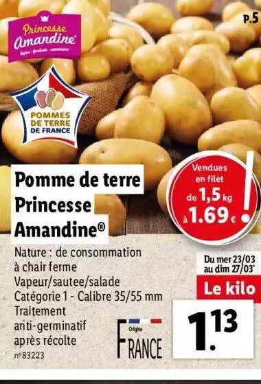 Pomme De Terre Princesse Amandine
