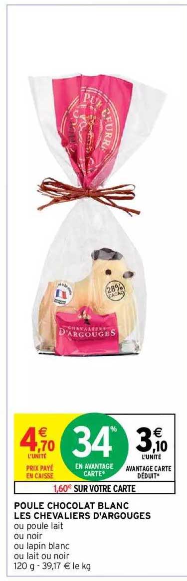 Poule Chocolat Blanc Les Chevaliers D'argouges