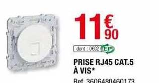 prise rj45 cat.5 à vis