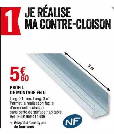 profil de montage en u