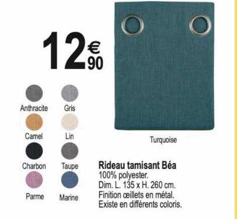 rideau tamisant béa