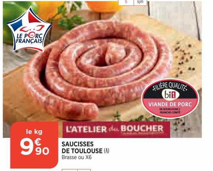 saucisses de toulouse l'atelier du boucher
