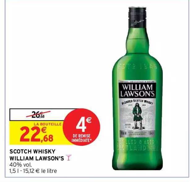 scotch whisky william lawson's