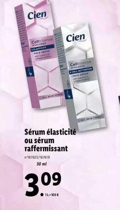 sérum élasticité ou sérum raffermissant