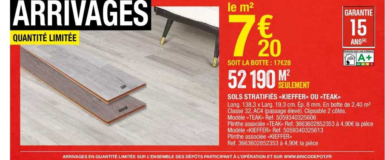 sols stratifiés «kieffer» ou «teak»