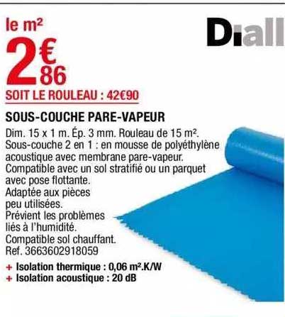 sous-couche pare-vapeur diall