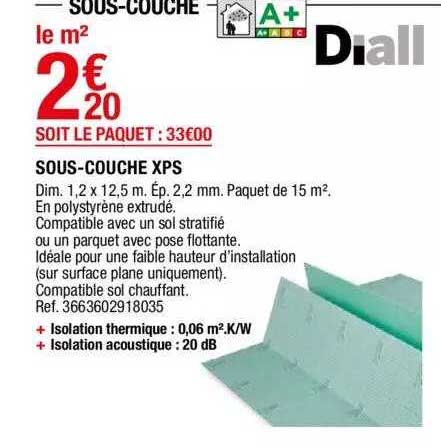 sous-couche xps