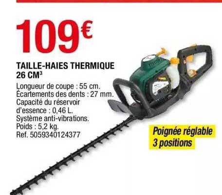 taille-haies thermique 26 cm3