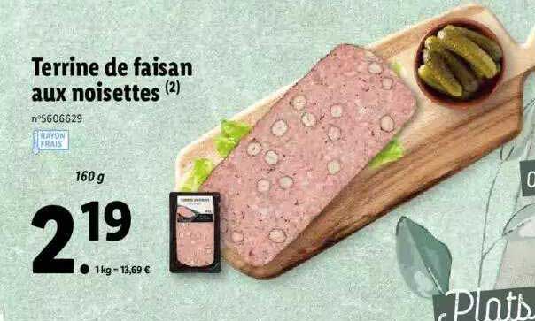 terrine de faisan aux noisettes