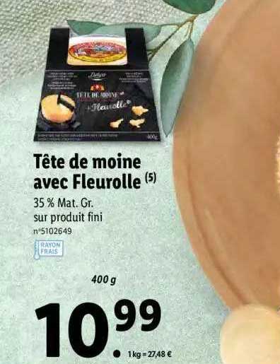 tête de moine avec fleurolle deluxe