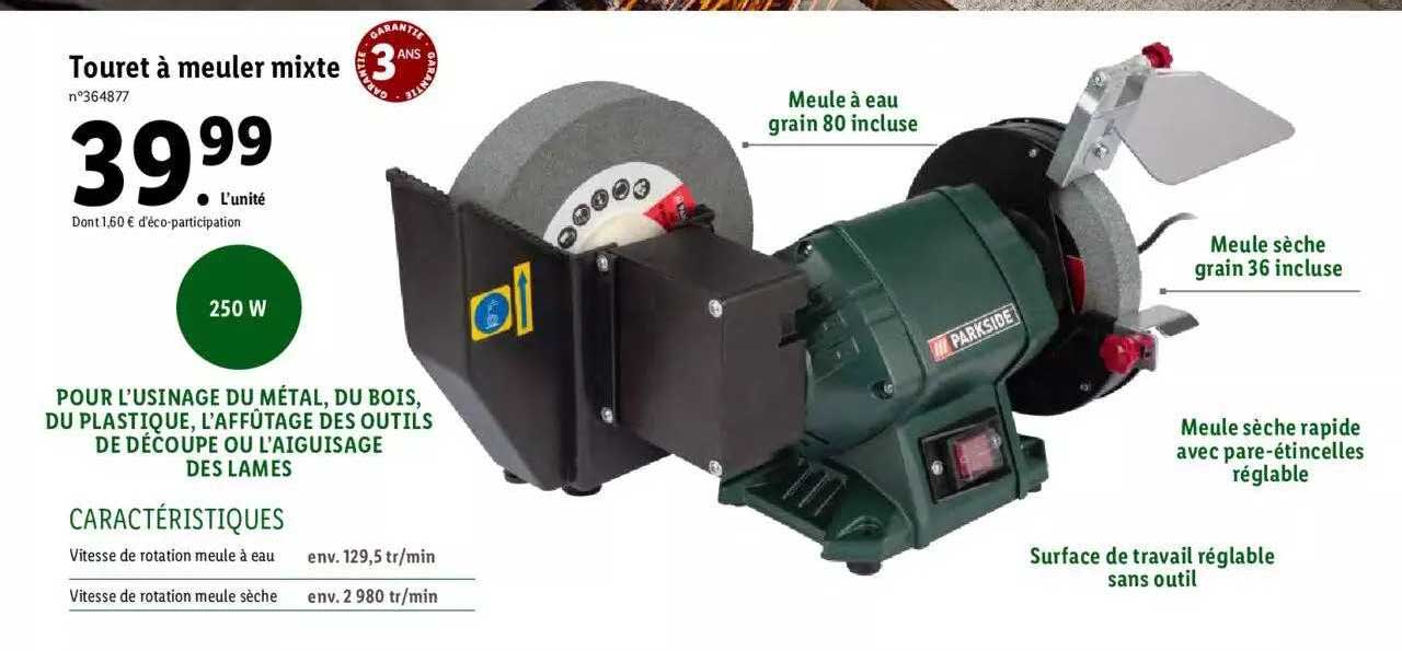 touret à meuler mixte