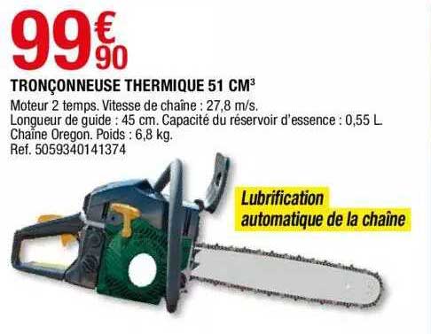 tronçonneuse thermique 51 cm3