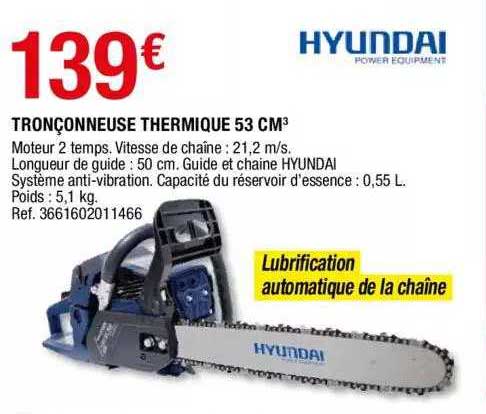 tronçonneuse thermique 53 cm3