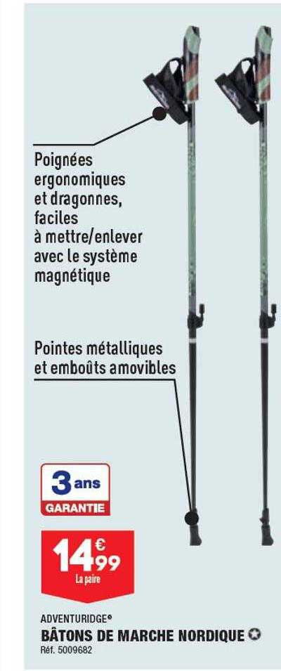 bâtons de marche nordique adventuridge