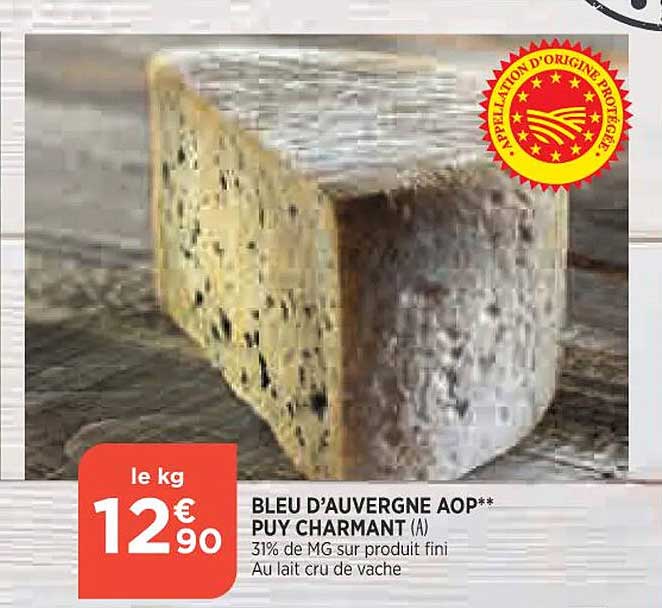 bleu d'auvergne aop puy charmant