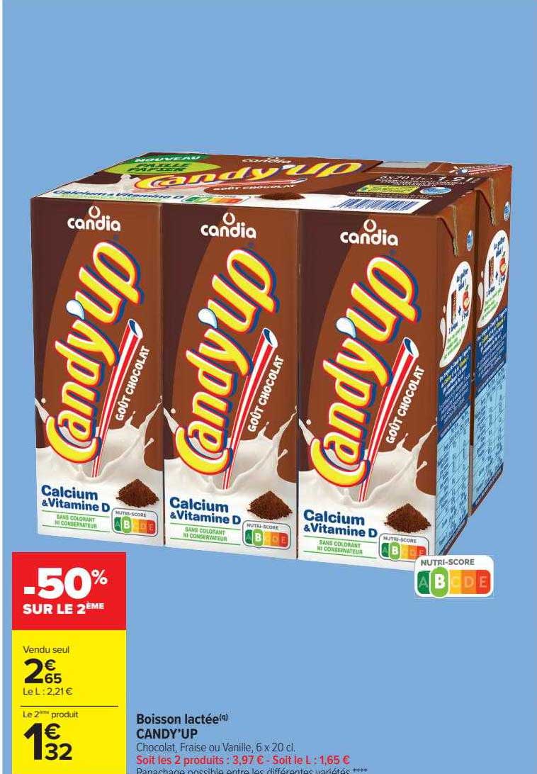 boisson lactée candy'up