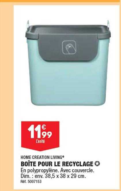 boîte pour le recyclage home création living