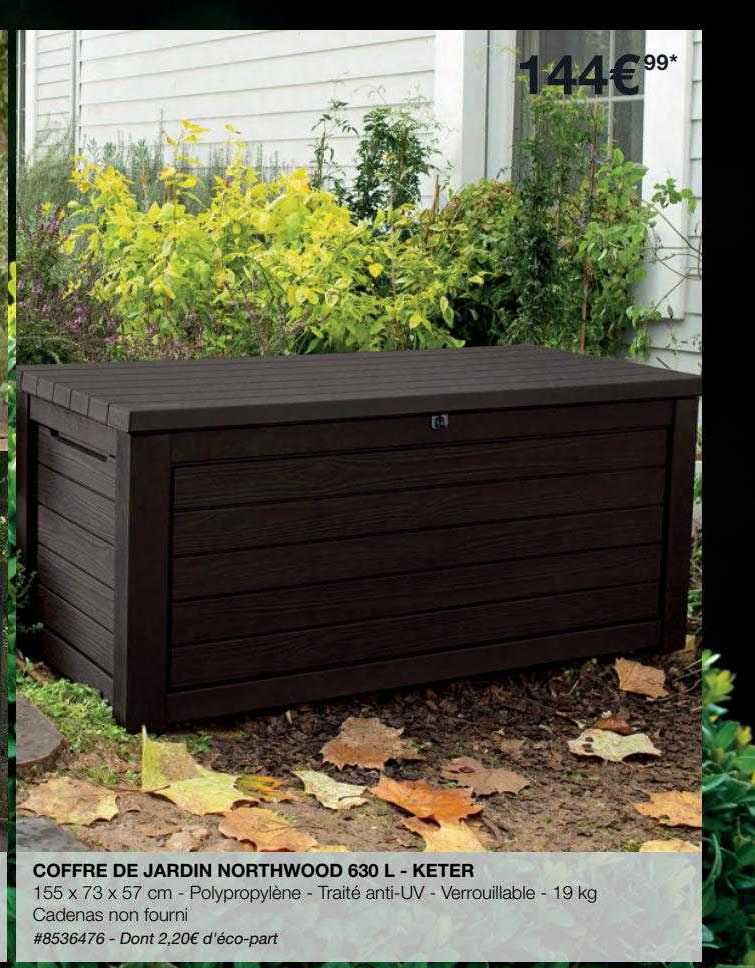 Coffre De Jardin Northwood 630l - Keter