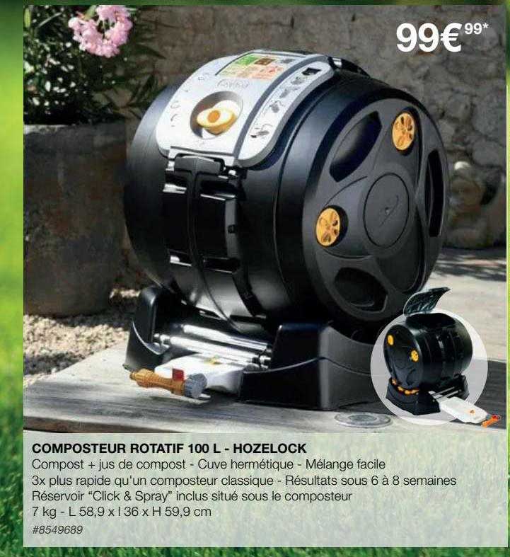 Composteur Rotatif 100l -hozelock