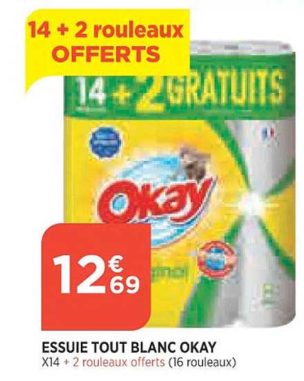 essuie tout blanc okay