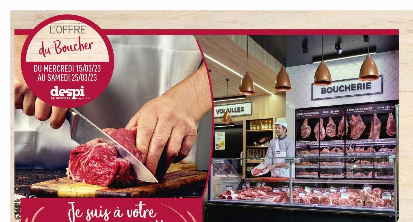 l'offre du boucher