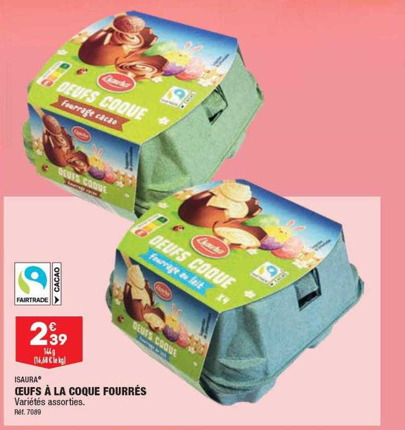 œufs à la coque fourrés isaura