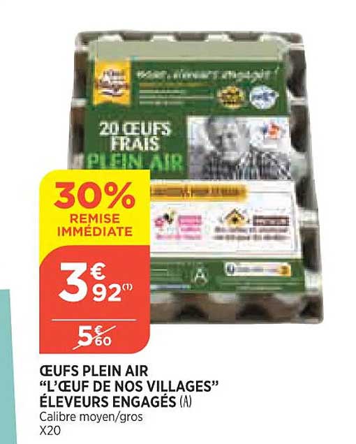 œufs Plein Air "l'œuf De Nos Villages" éleveurs Engagés