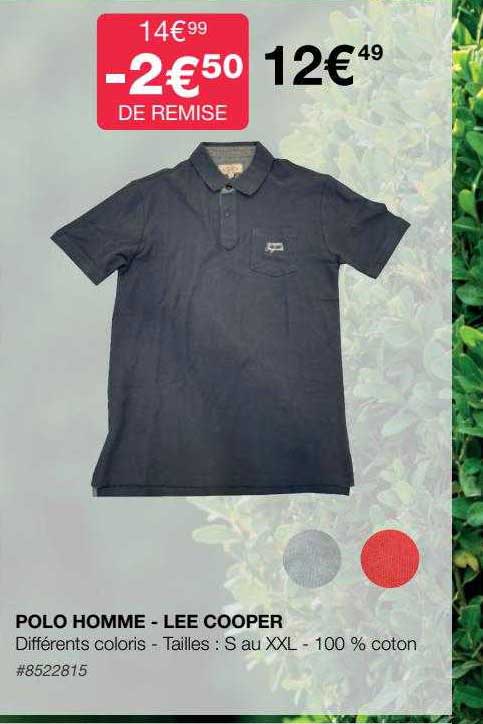 polo homme - lee cooper