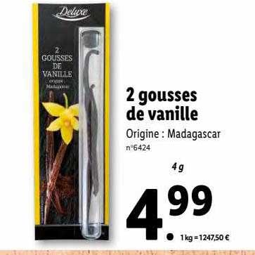 2 gousses de vanille deluxe