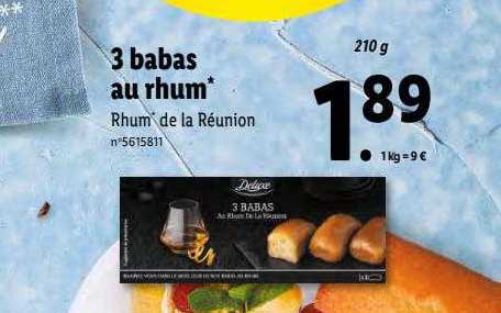 3 babas au rhum deluxe