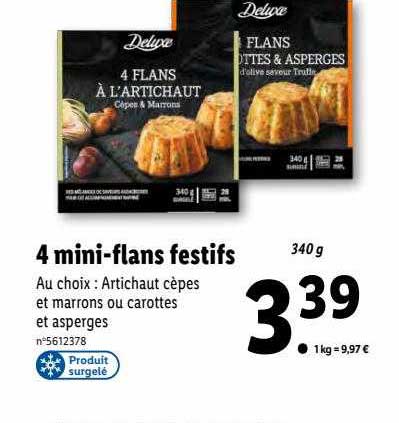 4 mini-flans festifs deluxe