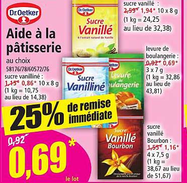 aide à la pâtisserie dr. oetker