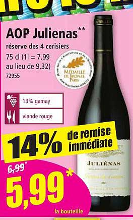 aop julienas réserve des 4 cerisiers