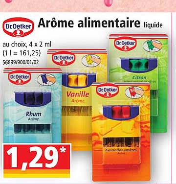 arôme alimentaire liquide dr. oetker