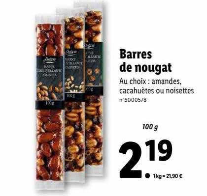 Barres De Nougat Deluxe