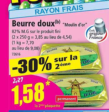 Beurre Doux "moulin D'or"